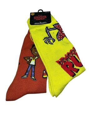 Men's Two-Pack Novelty Stranger Things Socks